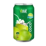 330ml VINUT Canned Pure Coconut water fresh coconut importers in uae