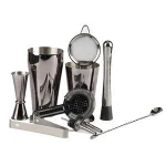 10 pcs or 11 pcs electroplated Boston Shaker set 750ml Bar Tools Set electroplated barware set