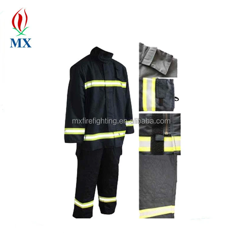 100% cotton heat resistant and firefighting fireproof safety work suit