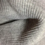 100% cotton melange knitted Antibacterial rib fabric