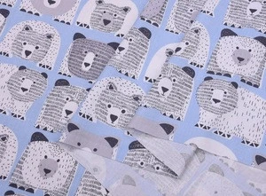100%  cotton woven fabric  poplin  cartoon with  printing fabric