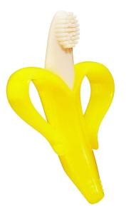 100% food grade Banana Baby Infant Training Toothbrush and teether