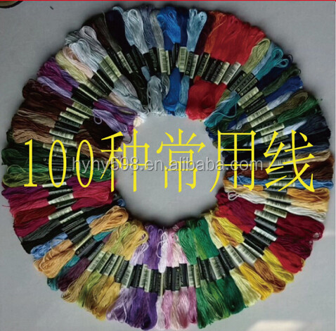 100 pcs/50pcs set assorted Color Cotton Thread Embroidery Thread Cross Stitch Wiring handmade Cotton Thread for diy toy
