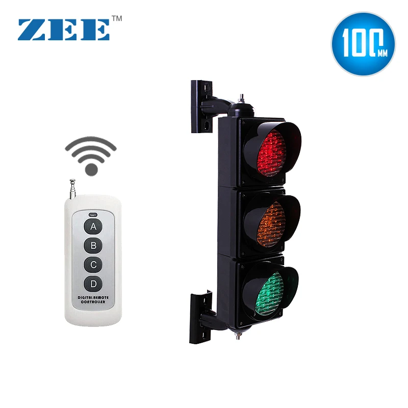 100mm 4&quot; IR remote control mini Traffic signal Light