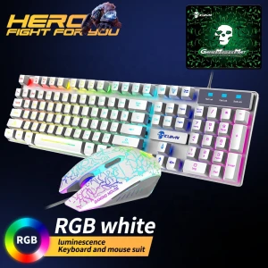 104 keys high quality wired FCC keyboard mechanical gaming usb rgb backlight gamer