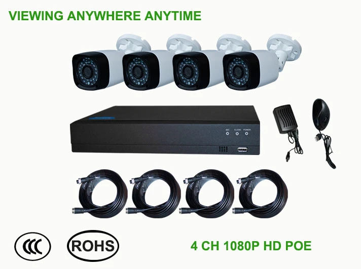 1080P HD AHD Surveillance DVR KIT Weatherproof Bullet Security CCTV Camera kits