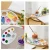 10pcs Round Pointed Tip Nylon Hair Artist Painting Brush Set with 2 Pcs Paint Tray Palette