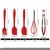 Import 10pcs/set Heatproof Durable Colorful kitchen tools Non-stick Silicon Kitchen Tools Set from China