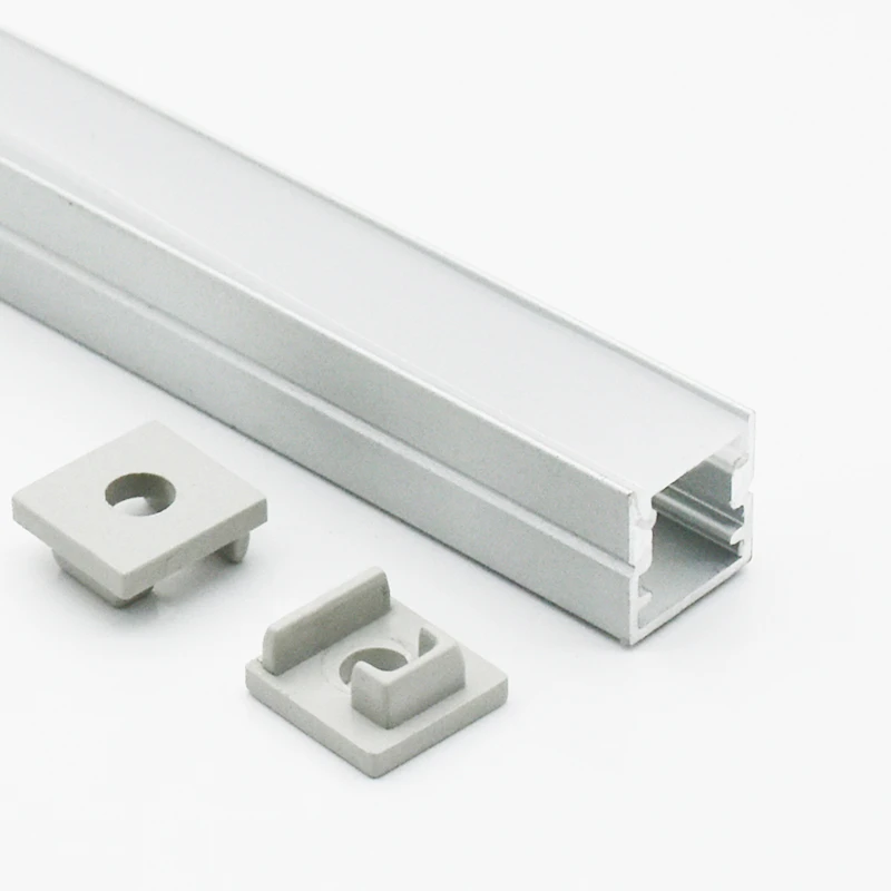 10x10mm Hot sale V Shape profile fittings led aluminum profile channel with diffuser aluminum accessories