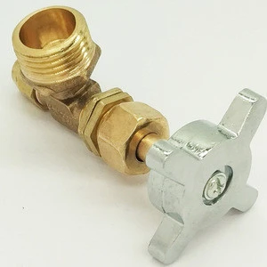 1/2&#039;&#039; NPT Pipe fittings Metal valve Kitchen Appliance cooker gas valve brass needle valve with Stainless Steel handwheel