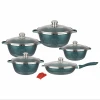 12PCS sets Best Sale Kitchen Cookware home pot Food Hot Pot Sets Pans Sets  Cookware die cast OEM Packing