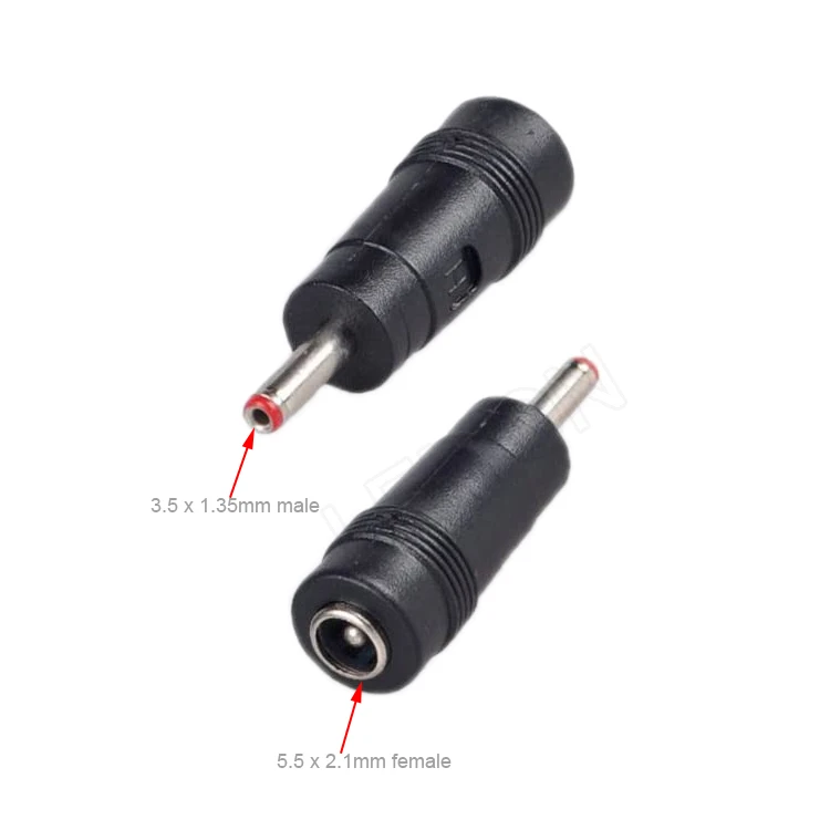 12V 5.5*2.1mm Female to 3.5*1.35mm Male Connector DC Tip Converter