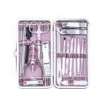 15pcs 19pcs Portable Manicure Pedicure Set Stainless steel Nail Care Tool Set