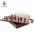 Import 15&quot; Wooden magnetic felted chess game set, wooden chess, wooden chess set board game interior storage chess pieces from China