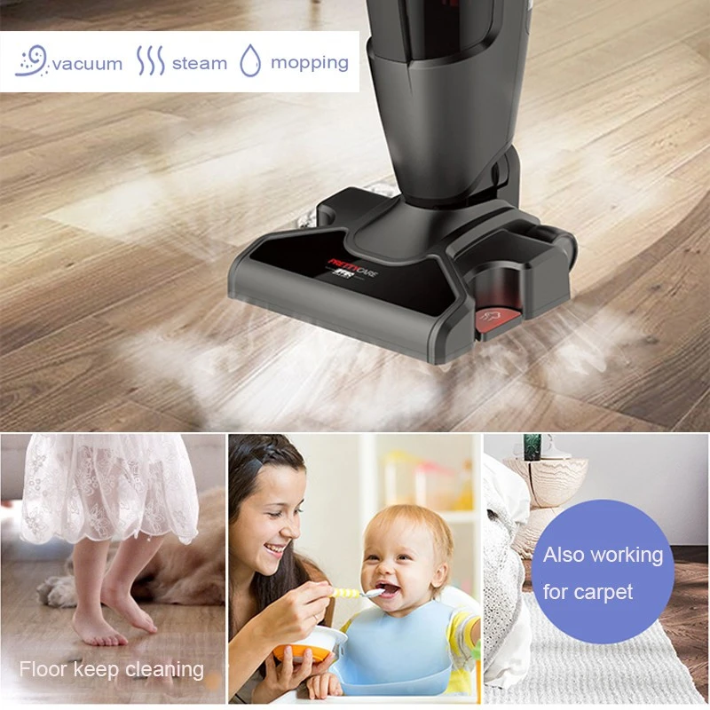 1600w Strong Steam Mode Handheld Vacuum Cleaner Washable Mop Household Cleaning Product Steam Mop