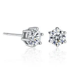 18K White Gold Plated Clear Cubic Zirconia CZ Bridal Jewelry Set