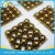 Import 20 25 30mm H65 polished hollow solid brass beads ball from China