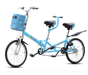 20 Inch Foldable Bike Cheap 2 Seats Folding Tandem Bike