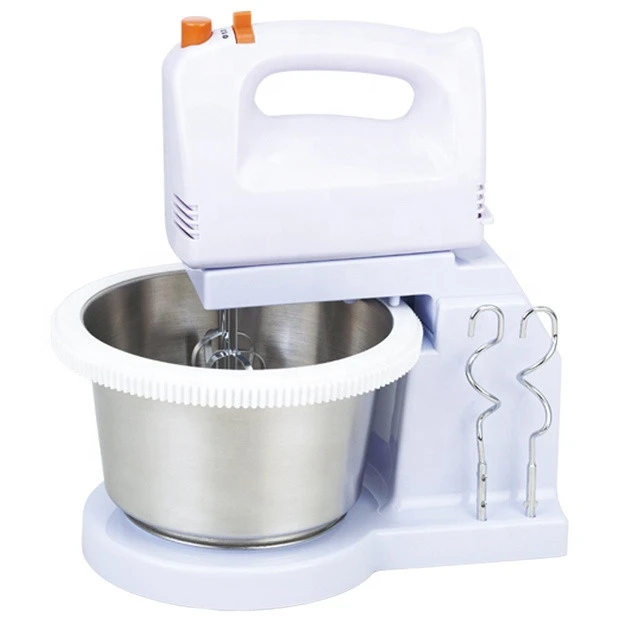 200W Best hand food mixer with plastic bowl