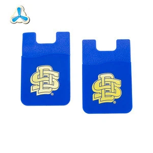 2017 factory price good quality silicone phone card holder