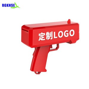 2018 battery operated super money gun with money detector cash cannoon toys cash gun toys for celebration