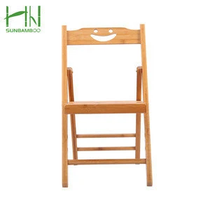 2018 hot sell bamboo dining folding chair