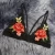 Import 2018 New european hot sale womens backless sexy halter flower embroidery underwear for ladies from China