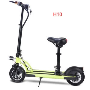 2018 Newest 2 wheels scooter 36V/500W Electric Scooter 10inch Folding Scooter with Seat for adults