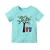 Import 2018 summer cartoon bear&tree pattern unisex short sleeve baby t-shirt from China