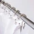 Import 2019 New Style Metal Double Glide 5 Balls Roller Shower Curtain Hooks Hanger from China
