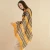 Import 2020 fashin female autumn and winter stripe printing cotton spinning ladies shawl fashion scarf from China