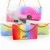 Import 2020 Fashion rainbow bag high quality Jelly colorful shoulder bag with free shipping from China