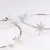 Import 2020 Fuli Silver Trendy Huggie Earring Star Shape Rhodium Big Hoop Earrings Women Jewelry from China