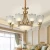 Import 2020 High quality living room ceiling vintage antique wrought iron copper metal hotel luxury candle chandelier pendant light from China