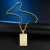 Import 2020 Hiphop Custom square Gold photo crystal Pendants picture pendant 18k gold jewelry from China