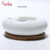 2020 NEW Custom ceramic cigar ashtray porcelain ashtray with bamboo base white ceramic cigar ashtray square
