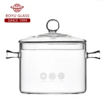 2020 New Custom  Glass Bowl With Lid 1L Pyrex Glass Instant Noodle Cup