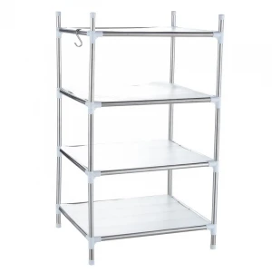 2020 Wholesale stainless steel hotel home kitchen storage rack removable multi tier storage organizer shelves