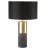 Import 2021 Black gold fabric bedside table lamp luxury marble led reading lamp from China