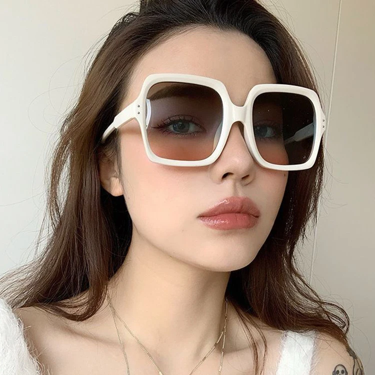 2021 Brand Design Oversized Square Sunglasses Women Shades Uv400