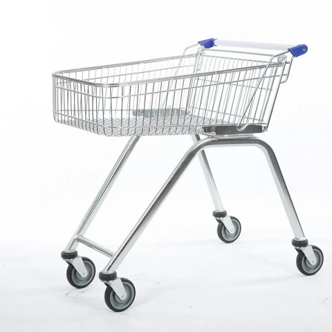 2021 KAIJIA 70L European Style universal wheel supermarket trolley