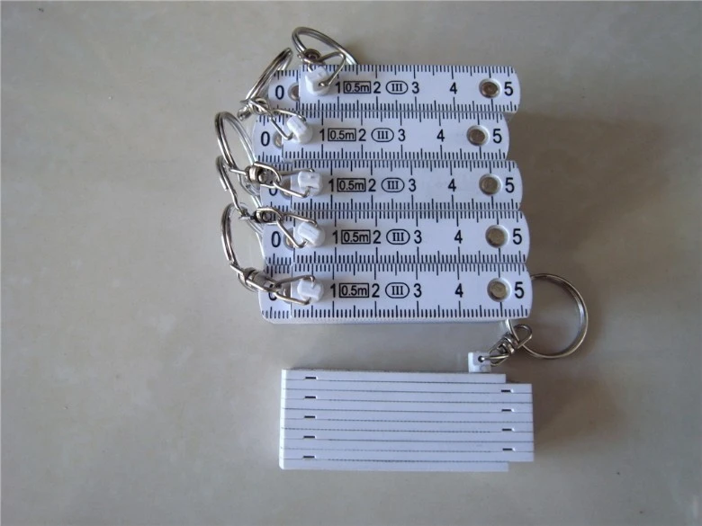 2021 New Promo Gift Durable Angle Measuring Tool Accurate Mini Folding Ruler With Keychain