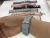 2021 New Style 3 Rivets Genuine Leather Watch Strap for Apple Watch,Replacement Smart Strap for iWatch 38mm 42mm