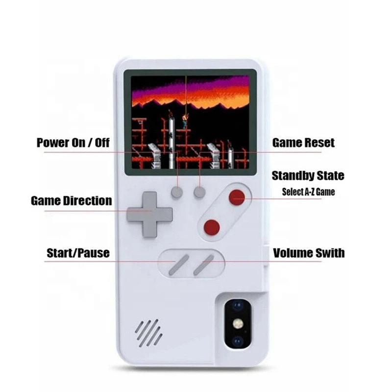 2021 Universal Color Screen Handheld 36 Kinds Classic Cell Mobile Gaming Console Player Video Retro Game Phone Case