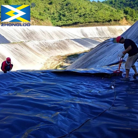20mil 30mil Waterproof HDPE Geomembrane Aquaculture Cultivation Pond Liners with UV Resistance