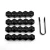 Import 20X 19mm Black CAR WHEEL NUT BOLT COVERS CAPS UNIVERSAL FOR ANY CAR from China