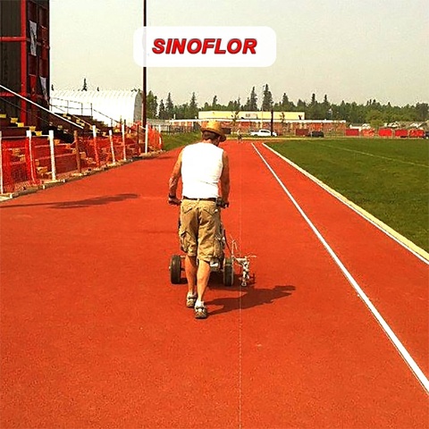 Buy 2.2kw Power White Line Marking Machine For Race Running Track ...