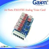 24 Ports FXO FXS Asterisk analog voice card,Analog Voice Card For VOIP IP PBX
