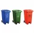 Import 240L High Quality Outdoor plastic dustbin foot pedal garbage trash can biohazard plastic trash bins from China