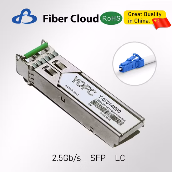 2.5g Bx10km SFP LC Mini Gigabit Interface Converter Optical Transceiver